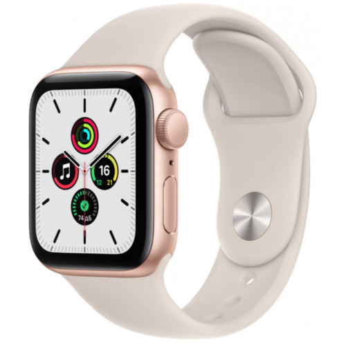 Купить Apple Watch SE 44mm Aluminum Gold (MKQ53) в Минске